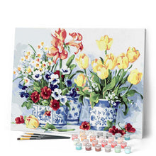 Afbeelding in Gallery-weergave laden, Schilderen op Nummer - Boeketten met bloemen en mooie vazen