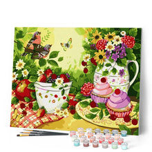 Afbeelding in Gallery-weergave laden, Schilderen op Nummer - Bloemen, fruit en vogels