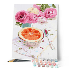 Afbeelding in Gallery-weergave laden, Schilderen op Nummer - Rozen en grapefruit