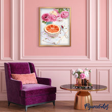 Afbeelding in Gallery-weergave laden, Schilderen op Nummer - Rozen en grapefruit