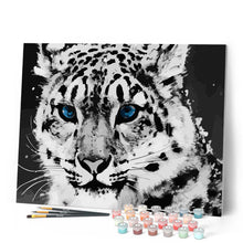 Afbeelding in Gallery-weergave laden, Schilderen op Nummer - Portret van een tijger met blauwe ogen