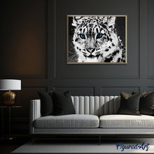 Afbeelding in Gallery-weergave laden, Schilderen op Nummer - Portret van een tijger met blauwe ogen