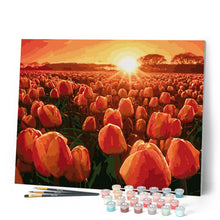 Afbeelding in Gallery-weergave laden, Schilderen op Nummer - Tulpen bij zonsopgang