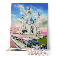 Afbeelding in Gallery-weergave laden, Schilderen op Nummer - Groot Wit en Blauw Monument