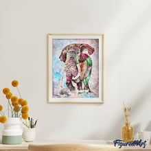 Afbeelding in Gallery-weergave laden, Schilderen op Nummer - Olifant aquarel