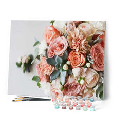 Afbeelding in Gallery-weergave laden, Schilderen op Nummer - Roze rozenboeket