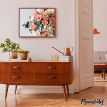 Afbeelding in Gallery-weergave laden, Schilderen op Nummer - Roze rozenboeket
