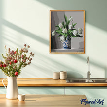 Afbeelding in Gallery-weergave laden, Schilderen op Nummer - Witte Tulpen