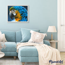 Afbeelding in Gallery-weergave laden, Schilderen op Nummer - Blauwe en gele ara