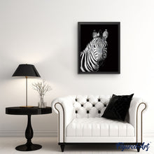 Afbeelding in Gallery-weergave laden, Schilderen op Nummer - Zebra zwart-wit gezicht
