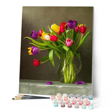 Afbeelding in Gallery-weergave laden, Schilderen op Nummer - Kleurige bloemen
