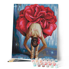 Afbeelding in Gallery-weergave laden, Schilderen op Nummer - Ballerina Bloemvormig