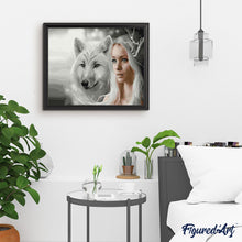 Afbeelding in Gallery-weergave laden, Schilderen op Nummer - Wolf en schoonheid