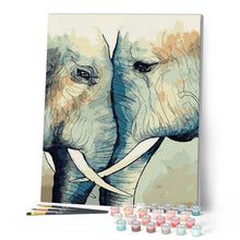 Afbeelding in Gallery-weergave laden, Schilderen op Nummer - Olifanten verzamelen