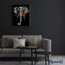 Afbeelding in Gallery-weergave laden, Schilderen op Nummer - Olifant schilderij