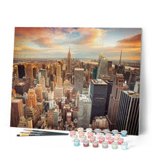 Afbeelding in Gallery-weergave laden, Schilderen op Nummer - Zonsondergang New York