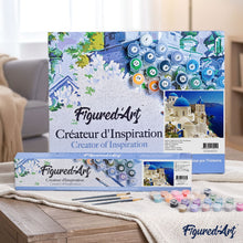 Afbeelding in Gallery-weergave laden, Schilderen op Nummer - Santorini Blauw Wit