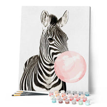 Afbeelding in Gallery-weergave laden, Schilderen op Nummer - Zebra Bubbel