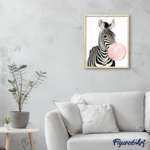 Afbeelding in Gallery-weergave laden, Schilderen op Nummer - Zebra Bubbel