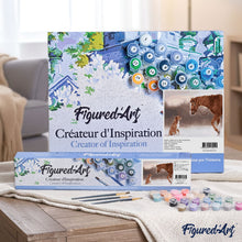 Afbeelding in Gallery-weergave laden, Schilderen op Nummer - Paard en hond in de sneeuw