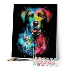 Afbeelding in Gallery-weergave laden, Schilderen op Nummer - Mode portret in hondenkleur