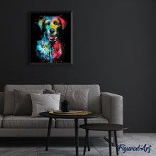 Afbeelding in Gallery-weergave laden, Schilderen op Nummer - Mode portret in hondenkleur