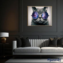 Afbeelding in Gallery-weergave laden, Schilderen op Nummer - Kat met zonnebril