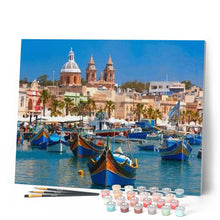 Afbeelding in Gallery-weergave laden, Schilderen op Nummer - Haven op Malta