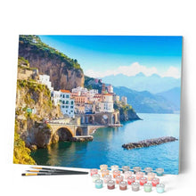 Afbeelding in Gallery-weergave laden, Schilderen op Nummer - Stadsgezicht van Amalfi