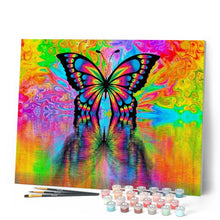Afbeelding in Gallery-weergave laden, Schilderen op Nummer - Vlinder reflectie
