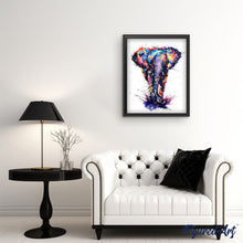 Afbeelding in Gallery-weergave laden, Schilderen op Nummer - Aziatische olifant van acryl