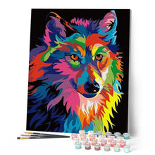 Afbeelding in Gallery-weergave laden, Schilderen op Nummer - Wolf Pop-art
