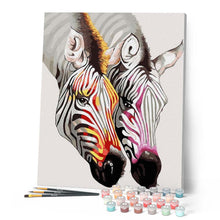 Afbeelding in Gallery-weergave laden, Schilderen op Nummer - Mooie Zebra's