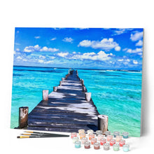 Afbeelding in Gallery-weergave laden, Schilderen op Nummer - Ponton in Paradise Beach