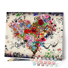 Afbeelding in Gallery-weergave laden, Schilderen op Nummer - Liefde Bloemen