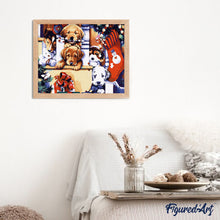 Afbeelding in Gallery-weergave laden, Schilderen op Nummer - Puppy's tijdens de kerst