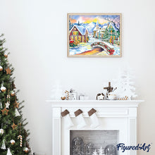 Afbeelding in Gallery-weergave laden, Schilderen op Nummer - Klein dorp in de winter