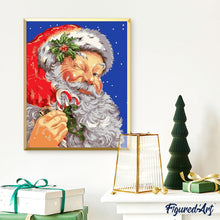 Afbeelding in Gallery-weergave laden, Schilderen op Nummer - Kerstman knipoog