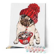 Afbeelding in Gallery-weergave laden, Schilderen op Nummer - Hond en beker