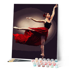 Afbeelding in Gallery-weergave laden, Schilderen op Nummer - Ballerina met Sansha Pointe-schoenen