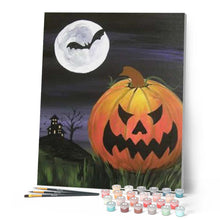 Afbeelding in Gallery-weergave laden, Schilderen op Nummer - Boze pompoen Halloween