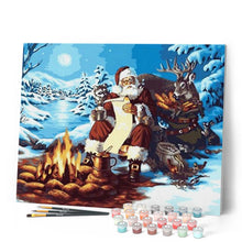 Afbeelding in Gallery-weergave laden, Schilderen op Nummer - Sinterklaas en houtvuur