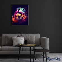 Afbeelding in Gallery-weergave laden, Schilderen op Nummer - Abstracte kleurrijke leeuw