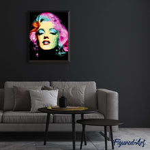 Afbeelding in Gallery-weergave laden, Schilderen op Nummer - Marilyn Monroe roze bloemen