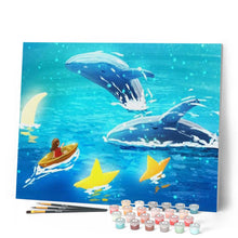 Afbeelding in Gallery-weergave laden, Schilderen op Nummer - Springende walvis