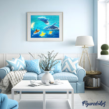 Afbeelding in Gallery-weergave laden, Schilderen op Nummer - Springende walvis