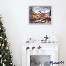 Afbeelding in Gallery-weergave laden, Schilderen op Nummer - Boerderij in de winter