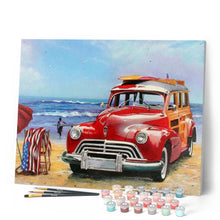 Afbeelding in Gallery-weergave laden, Schilderen op Nummer - Auto op het strand