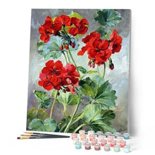 Afbeelding in Gallery-weergave laden, Schilderen op Nummer - Rode Geraniums