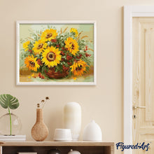 Afbeelding in Gallery-weergave laden, Schilderen op Nummer - Zonnebloemen en bloemen